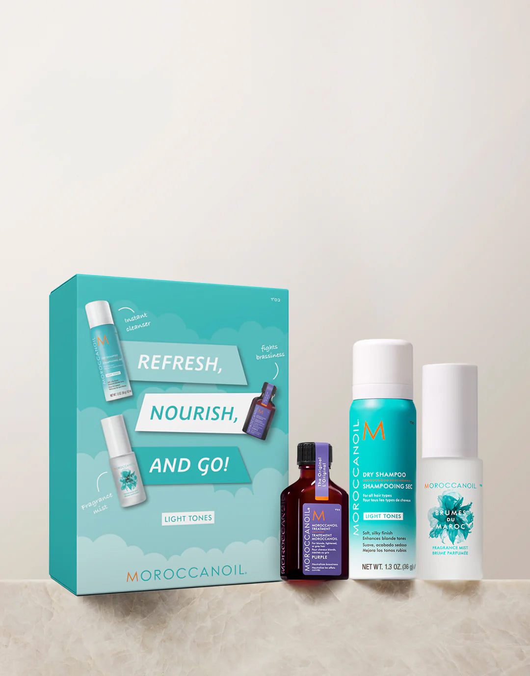 Refresh, Nourish & Go Kit - Light Tones